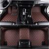 Car Floor Mats For Mitsubishi Outlander 2003- 2016 2017 2018 Flash Mat Leather Custom Foot Pads Automobile Carpet Cover