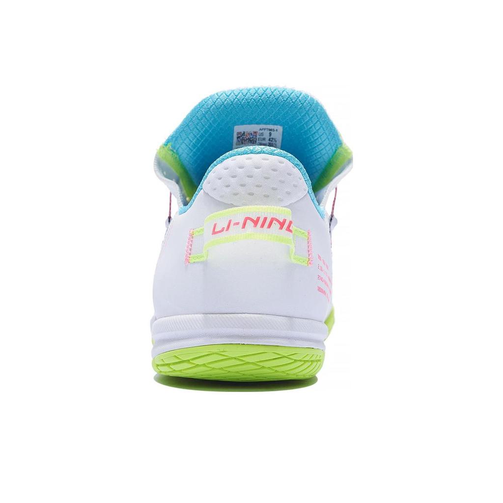 Li-Ning Non-Slip Wear-Resistant Shock Absorbing Low-Top Table Tennis Shoes Unisex Shoes White Green Pink APPT003-1