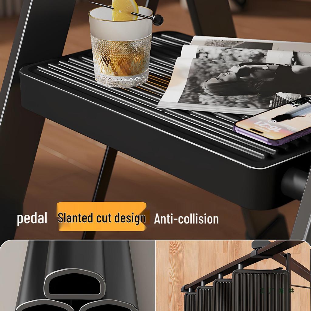 Foldable Indoor A-frame Ladder, 4-5 Step, Thickened Portable Staircase