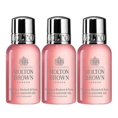 Molton Brown Rhubarb & Rose Bath & Shower Gel Set