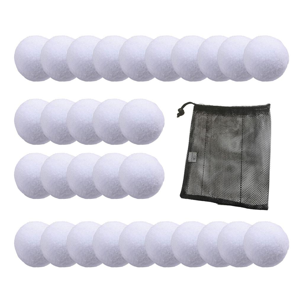 Artificial Snowballs Synthetic Fiber Snowball Fight Party Toy Fake Snowballs for Christmas Gift Indoor Outdoor Decor