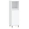 VidaXL Armoire de salle de bain blanc 30x30x100 cm bois d'ingénierie 831548