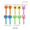 Animal Farm Fruit Fork Mini Cartoon Children Snack Cake Dessert Food Fruit Pick Toothpick Bento Lunches Party Decor Random Color