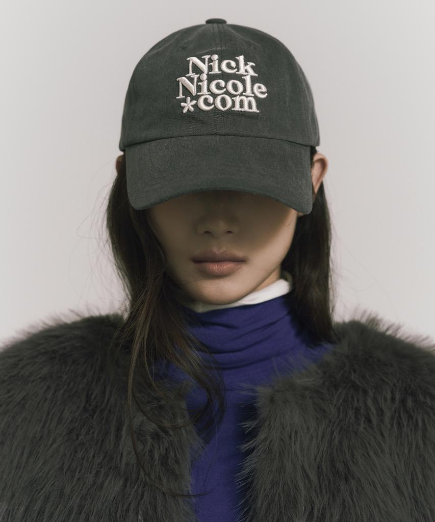 Nigaennikol Nn Dotcom Signature Ball Cap_Denim Charcoal Cream