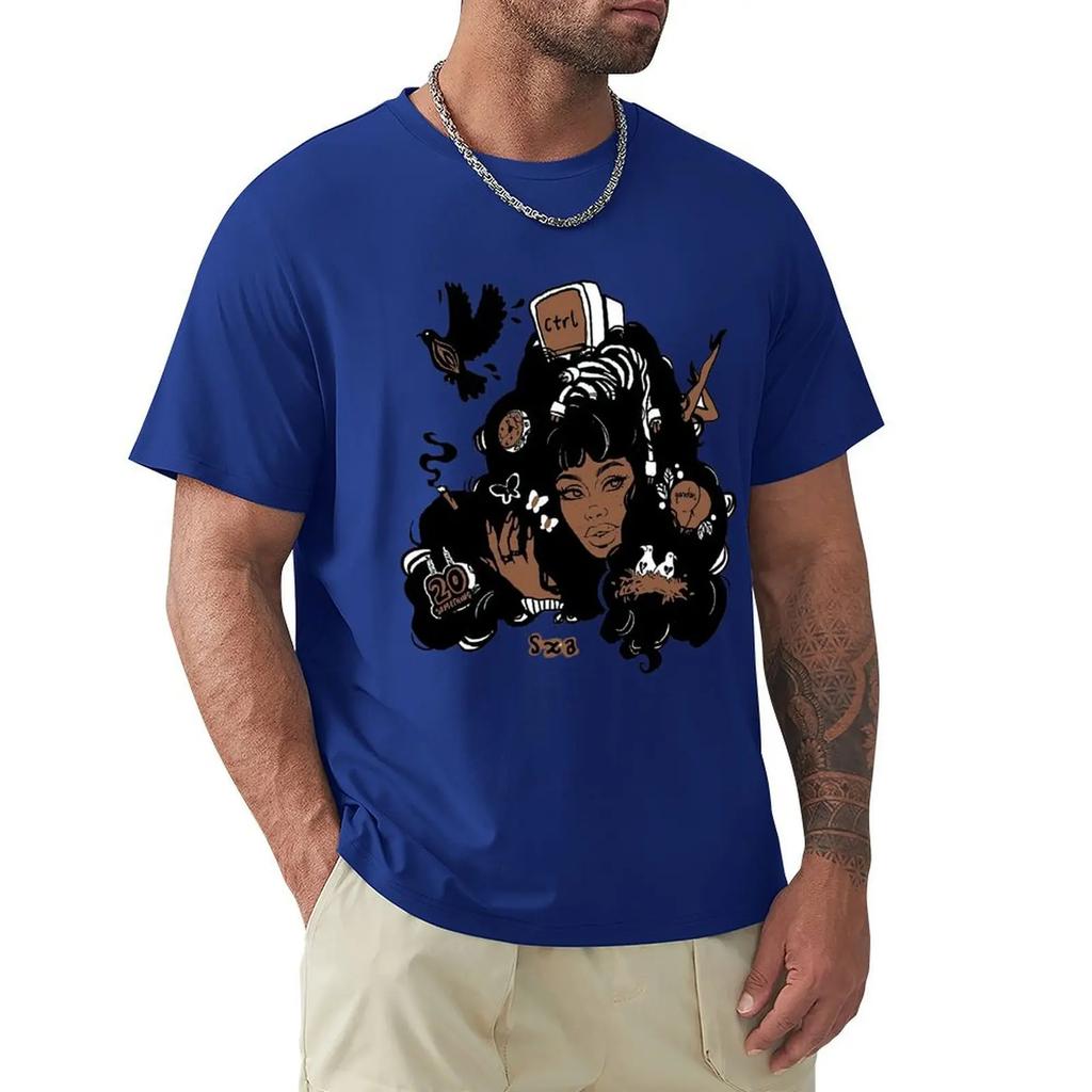 Travis T Shirt Sza Ctrl Alternate Album Art T-Shirt Cute  Tee Shirt Printed Fashion 100 Cotton Mens Short-Sleeve Tshirt