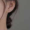 Earrings, No Need To Remove The Studs, French- Flower Earrings