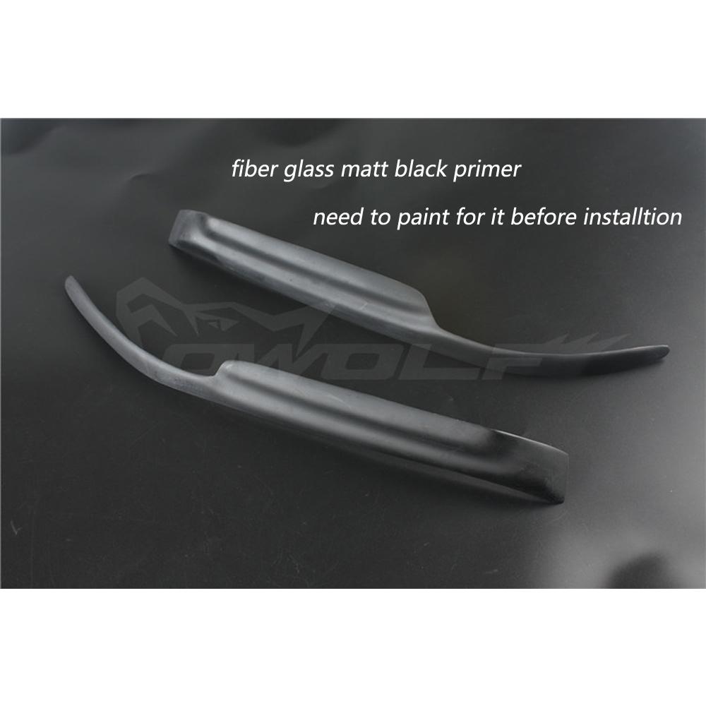 Carbon fiber headlight eyebrows For Mitsubishi Lancer Evolution 7 8 9 2003 - 2007 EVO Fiber glass FRP primer Front light eyelids