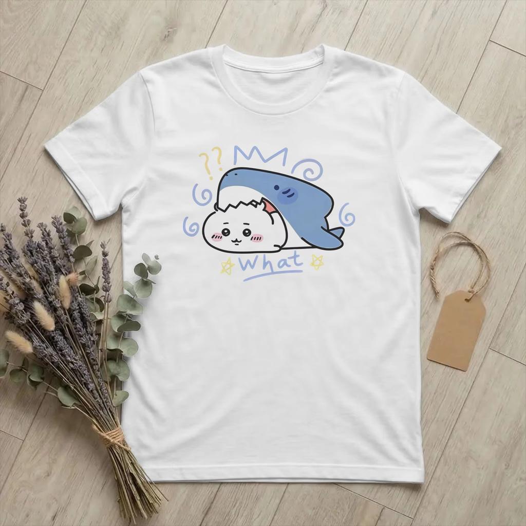 Vintage Rock Cartoon Cute Animal Graffiti Pattern Cotton Blend Loose Unisex Couple Short Sleeve Tops Holiday Fashion Clothes