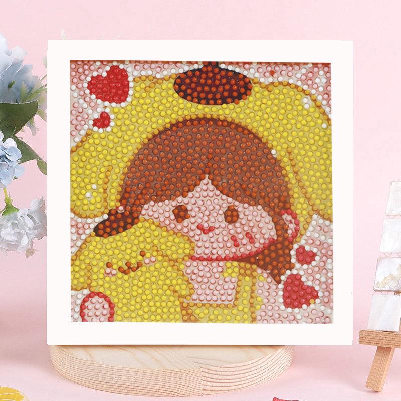 Sanrio Children's Diamond Painting with Frame Stickers - DIY Handmade Gift Set