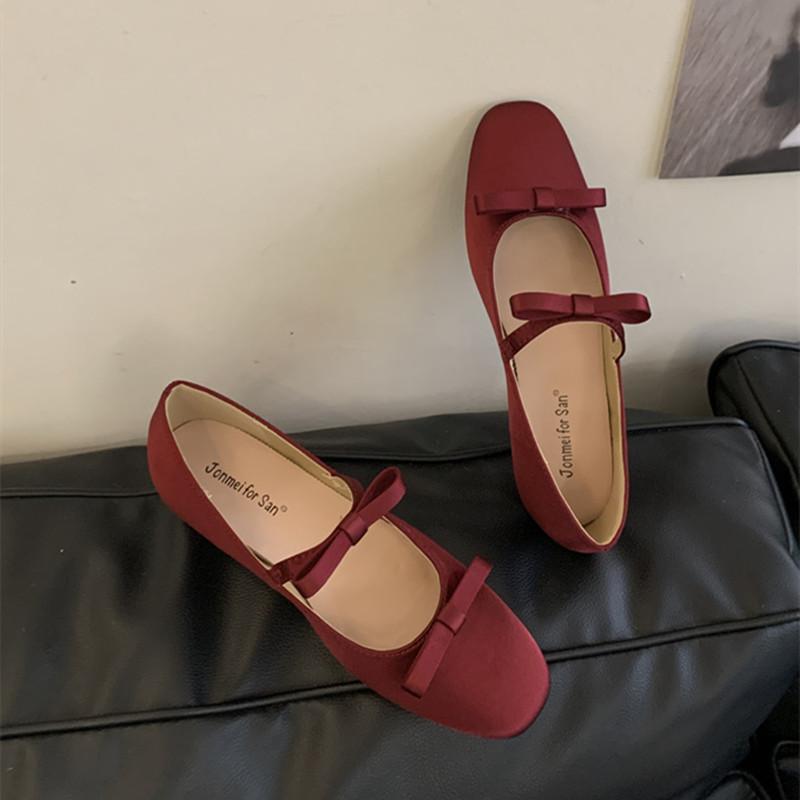Fashion Bailamos Autumn New Women Flat Shoes Fashion Shallow Ladies Casual Soft Mary Jane Shoes Outdoor Dress Flat Ballet Shoes