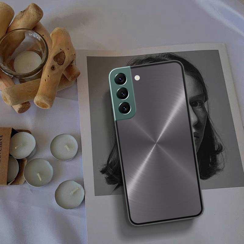 Brushed Metal Texture Steel Print Phone Case For Samsung Galaxy Note 20 Ultra 10 Lite 9 8 M12 M21 M30S M31 M32 M51 M52 S10 S9 S8