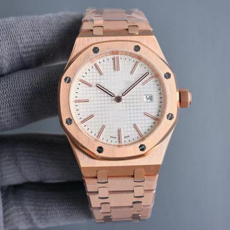 Daniel Roth Royal Oak Automatische Stahluhr mit achteckigem Bullauge-Zifferblatt für Herren