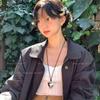 Love pendant Long necklace Women's new simple design Fashion versatile sweater chain with jewelry necklace pendant
