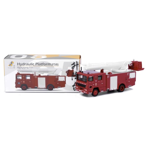 Tiny City 1/100 No.05 Fire Hydraulic Platform (F58) Fire Truck Diecast Model Car