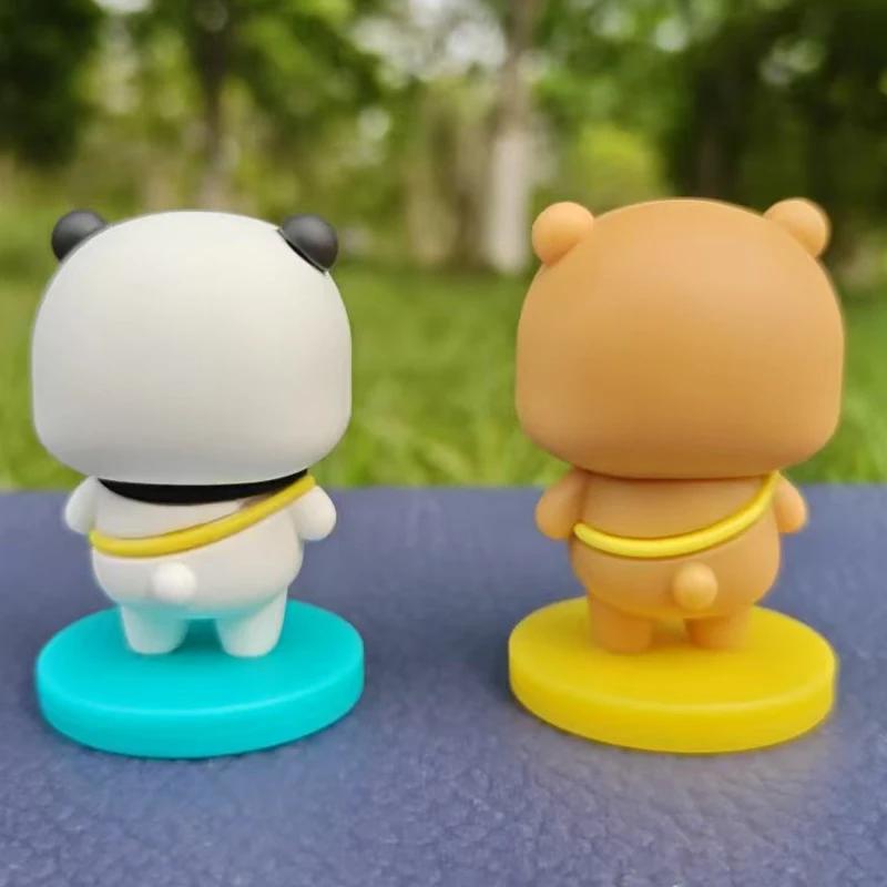 Yier Bubu Dudu Panda Bear Doll Cartoon Anime Souvenir Kawaii Small Gift Miniatures Animal Toy Home Decoration Birthday Gift
