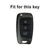 Shell Keyless For Hyundai I30 I35 I40 KONA Genesis Azera Elantra Solaris Tucson Santa Fe TPU Leather Car Folding Key Case Cover Holder