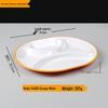 Diruien Melamine Compartment Dining Tray and Spoon Set