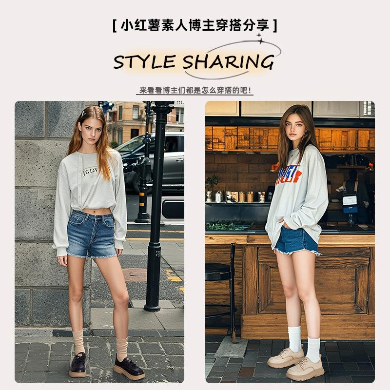 Foam Sole Leather Single Shoes 2025 Autumn New Shoes Women's Shoes Versatile Retro Little White Shoes Women's Platform Loafers