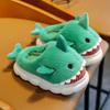 2025 New Green Cloudy Sharks Slipper Children Funny Shark Slippers Kids Shoes Babi Animal Fish Plush Slides