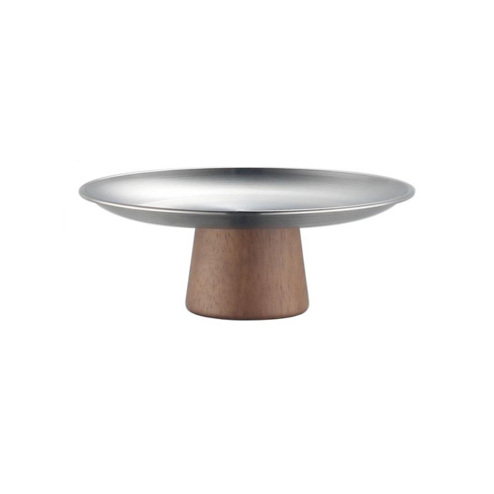 Stable Cake Tray Stainless Steel Dessert Plate New Snack Container  Home Decoration