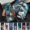 Japanese Wave Girl Dragon Phone Case For Huawei P 8 9 10 20 30 40 50 Pro Lite Psmart Honor 10 Lite 70 Mate 20lite