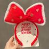 Red Velvet Antler Hairband Simple Christmas Eve Headwear Cute Hair Accessories Environmentally Friendly Christmas Headband