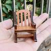 Christmas Doll House Chair Ornament Vintage Miniature Model Chairs for Xmas Living Room Partys Gifts Decor