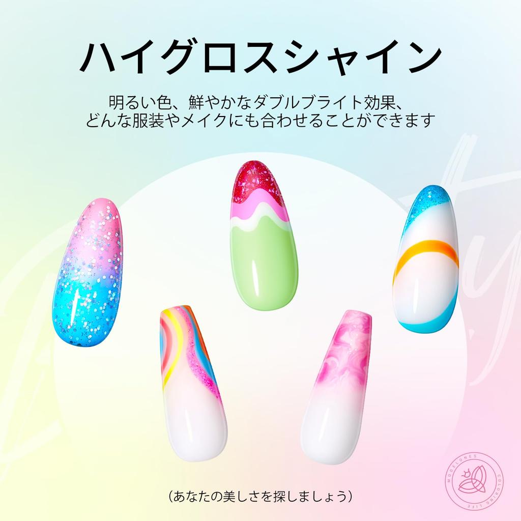 Modelones Color Gel Gel Nail 36 Color Set Gel Nail Polish Color Gel Color Gel Set Top Coat Base Coat Primer Gel Nail Kit Pink Blue Powder Palm
