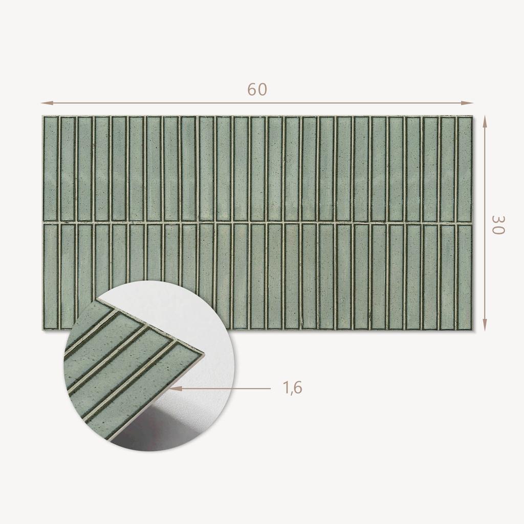 Self-Adhesive Vinyl Tiles with Print Rectangular Fashionable Tiles 6X60X30 Cm