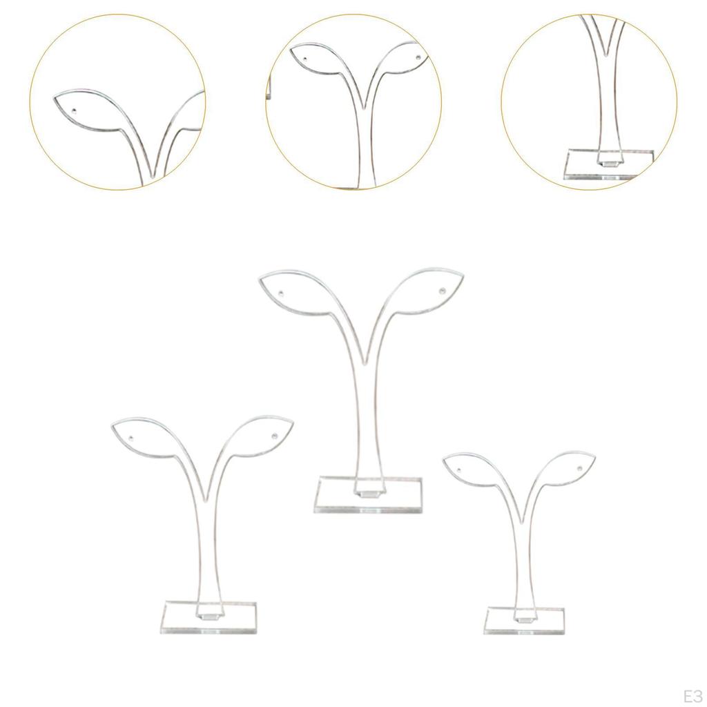 3 Piece T Shape Earring Stand for Jewelry Display And Storage