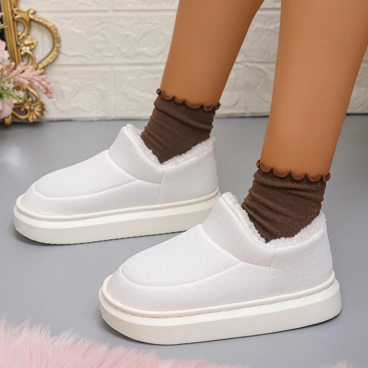 Зимняя женская повседневная домашняя обувь 2024 года — фото 16