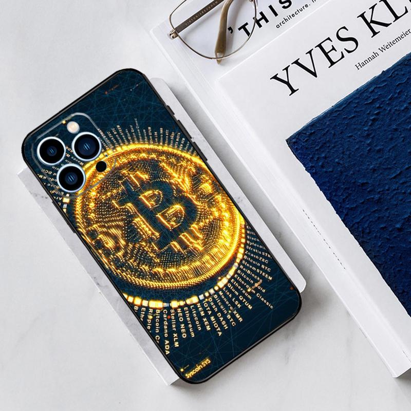 Bitcoins Coin Case For iPhone 17 Air 15 14 11 16 Pro Max 13 12 Mini 15 16 Plus 16e Funda Silicone Cover