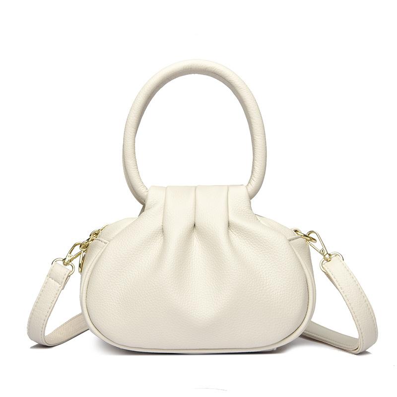 

Женская сумочка с плиссированным и личи узорами, Высококлассная и модная сумка через плечо бежевый