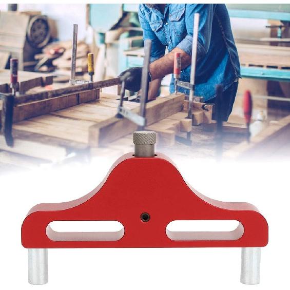 Wood Scribe Gauge, Center Finder Tool, Center Scriber, Marking Center Tool, 1mm Accuracy for Woodworking Device Woodworking Equipment(red)