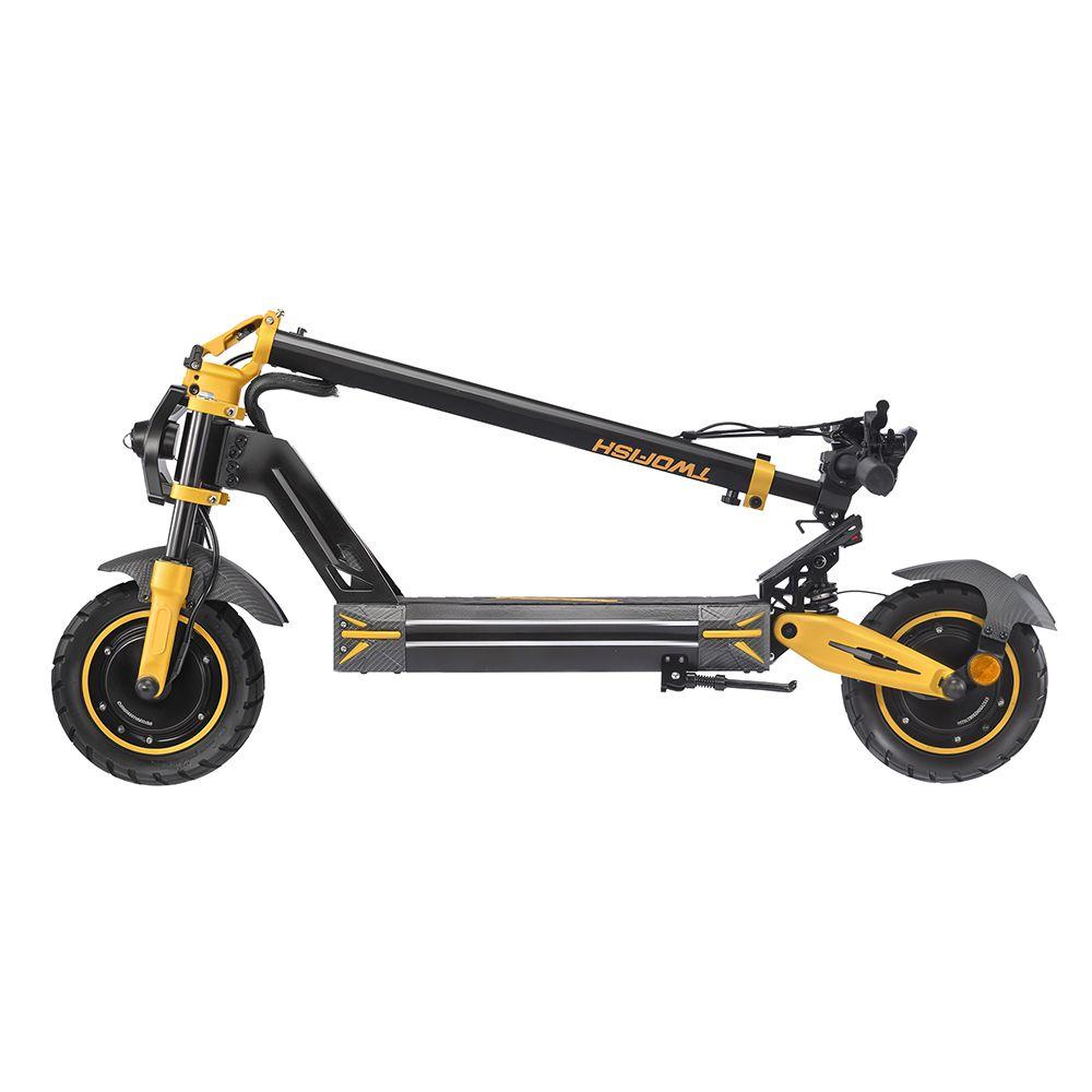 Monopattino Elettrico Pieghevole Twofish TW3 Pro Ruote da 11" con Sblocco NFC Motore da 2000W 52V 23Ah Freni a Doppio Disco Autonomia Massima 55 Km Carico Massimo 120 Kg
