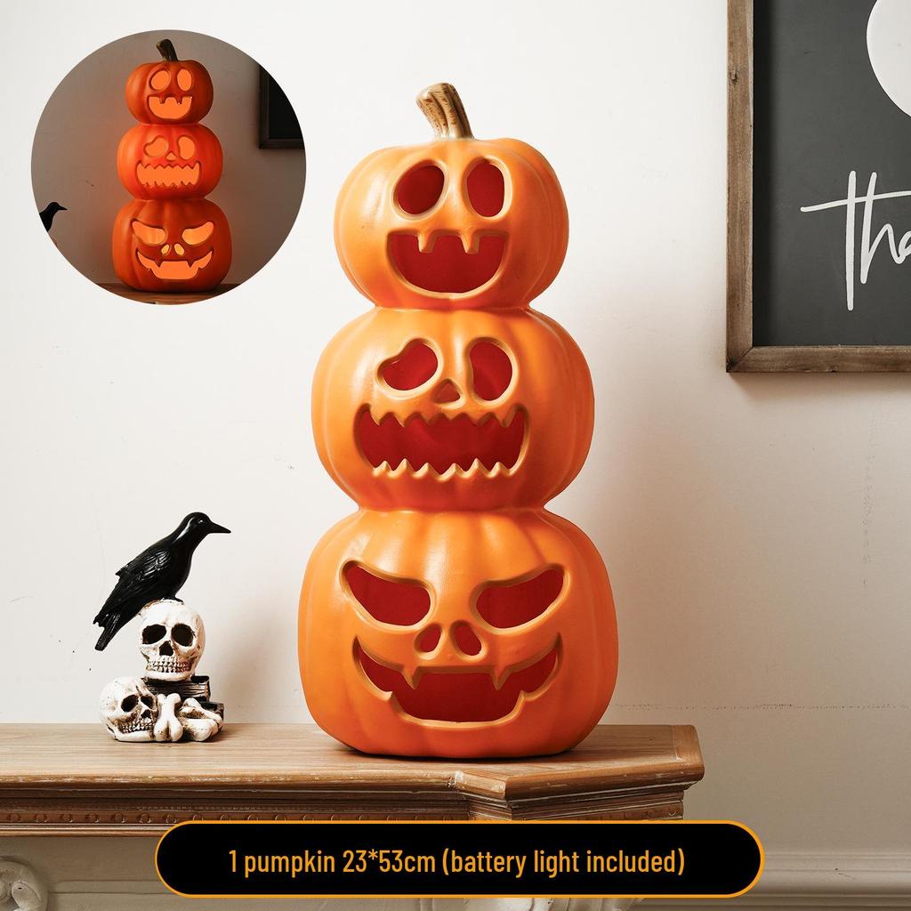Große Halloween-Kürbis-Laterne für Innen-/Außen dekoration