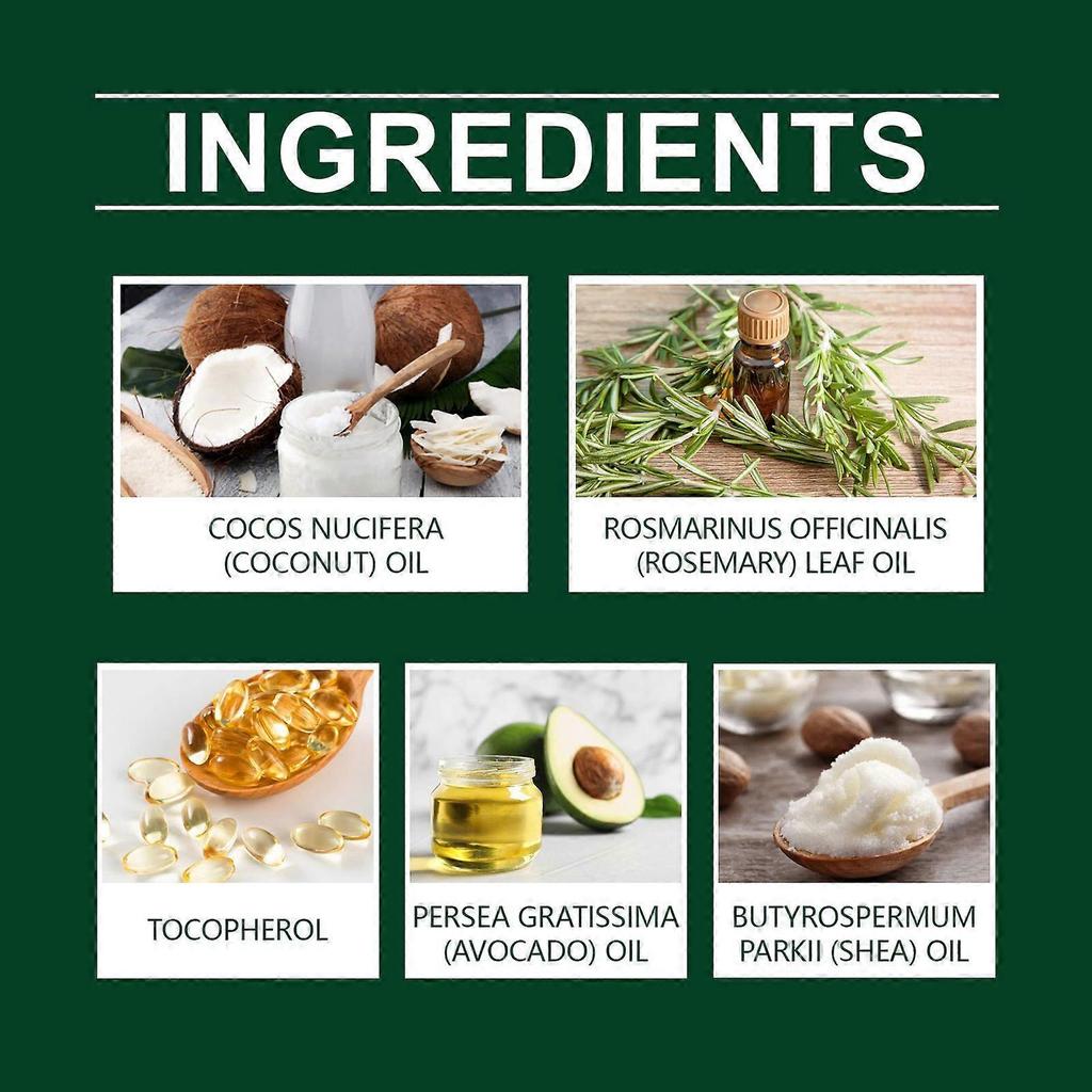 Hoegoa Rosemary Coconut Hair Oil Nourishes, Moisturizes, Leaves Fragrance, Pamper Hair, And Softens Hair Essence