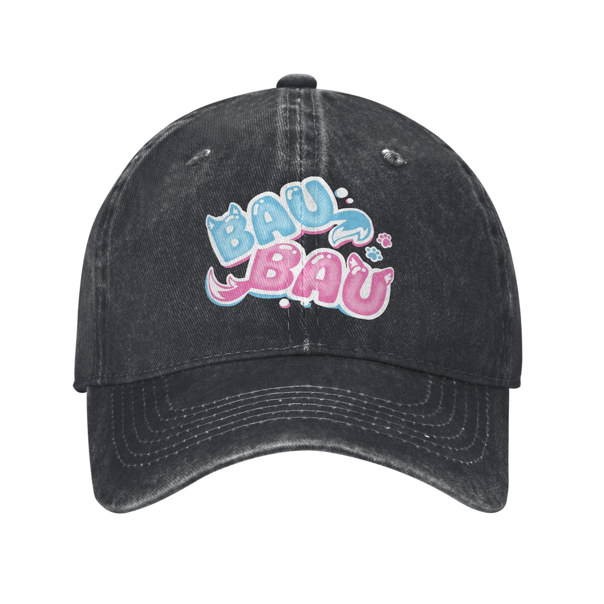 Fuwamoco BAU BAU Sun Baseball Cap Unisex Women Custom Logo Trucker Hat Summer Classic Hunting Camping Breathable Baseball Caps One Size