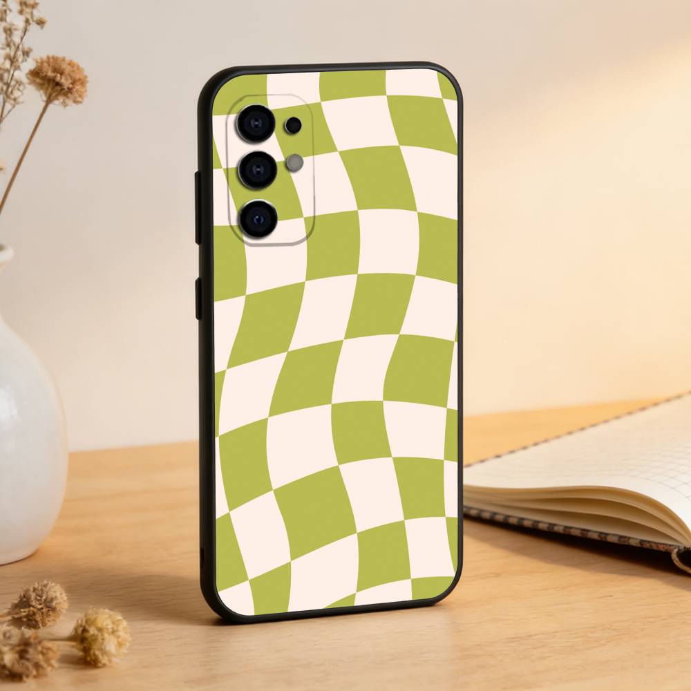 

Solid color plaid Phone Case Black Silicone Soft For Samsung S25,S24,S21,S22,S23,S30,Ultra,S20,Plus,Fe,Lite Samsung S20ULTRA5G