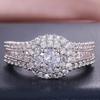 Wedding Brand Women Ring Crystal Zircon Stones Cocktail Party Claws Design Wholesale Lots&Bulk Trendy Accessories