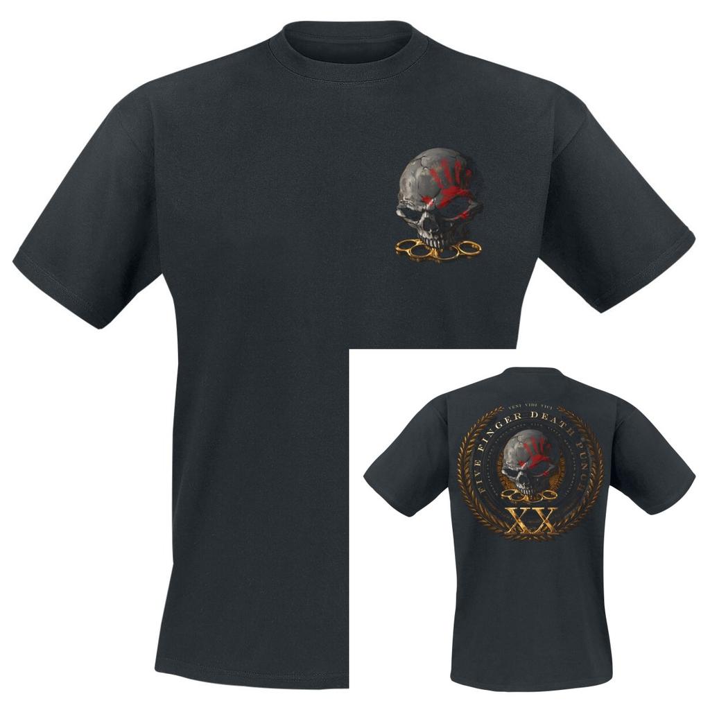 Rare Summer Five Finger Death Punch Graphic Cotton Band Shirt Unisex Summer Short Sleeve Fashion Brand Tee Luxury Casual Vintage