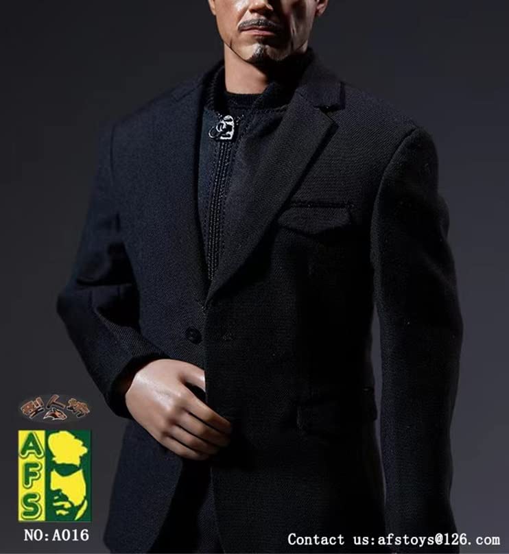 [TOYBARJAPAN] 1/6 Scale Figure Accessories/AFS A016 Men's Fashion Suit Clothes, Shoes, and Glasses Set (Body and Head Not Included)