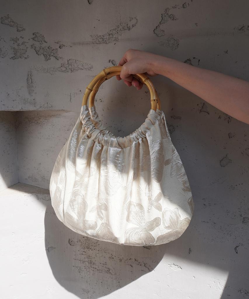 Cosymosy Glow Bamboo Handle Bag - Lime