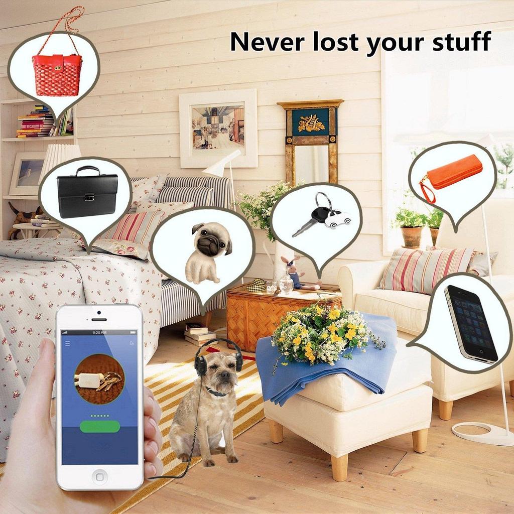 UKCOCO Portachiavi Silicone Anti-Smarrimento Per Tracker – 2 Pezzi, Con Gancio, Adatto A Chiavi E Animali - 2