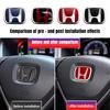 ARG1 3D Metal alloy Car Steering Wheel Badge Emblem steer wheel sticker Decal Car Styling For HONDA CIVIC HR-V XR-V URV FREED STEPWGN
