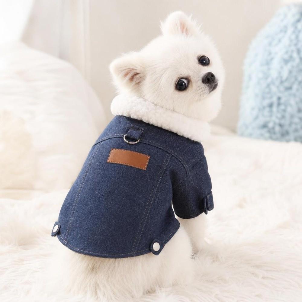 Winter Dog Hiking Jacket Plush Lining Dog Vest Coat Fashion Pet Clothes for Small Medium Dog