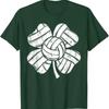 Volleyball St Patricks Day Boys Girls Unisex Women Shamrock T Shirt