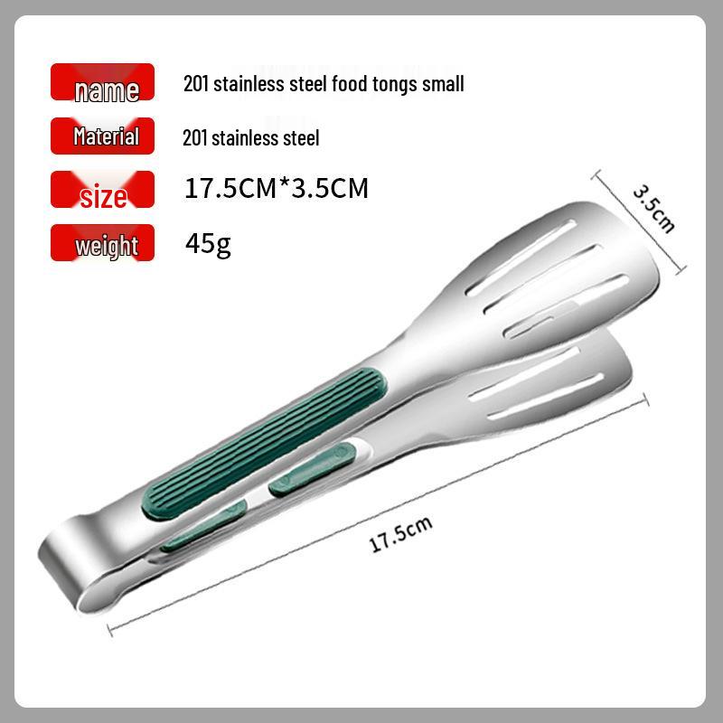 304 Stainless Steel Buffet & Barbecue Food Tongs for Steak, Mala Tang, and Bread