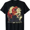 Drumsticks T-Rex Drumming Dinosaur Drum Set - Drummer T-Shirt