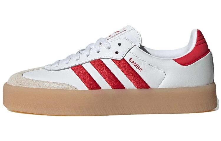 Sambae Wmns Adidas Originals  White Scarlet Gum  Women s ID0438 36⅔
